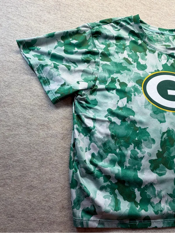 Green Bay Packers Kadi Floral Camo Performance Shirt Women’s L - Image 4