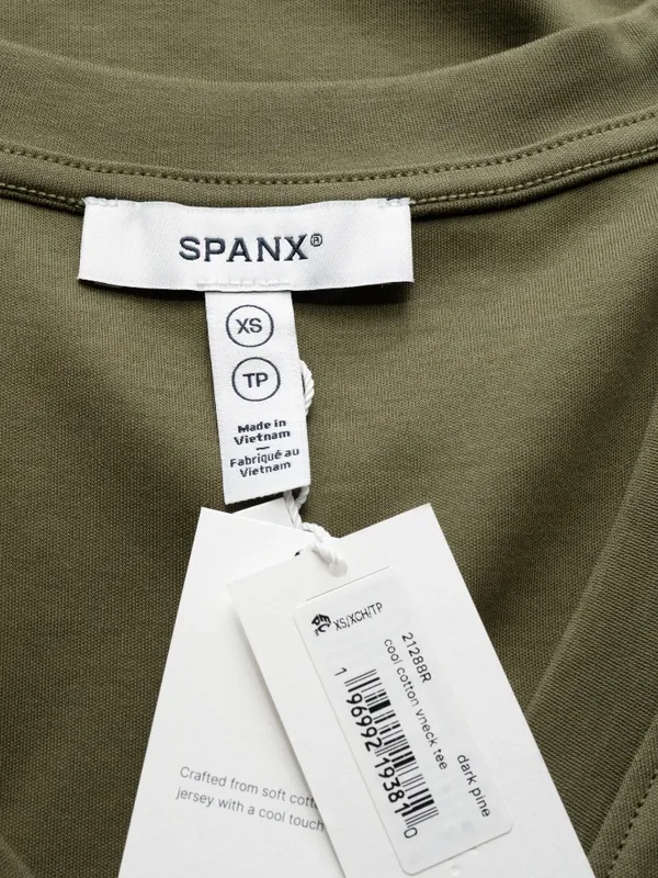 SPANX -‎ Cool Cotton V-Neck Tee - Image 4