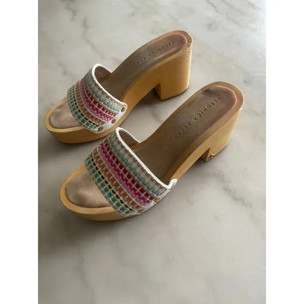 VERONICA BEARD Hannalee Woven Clog Mules - Image 7