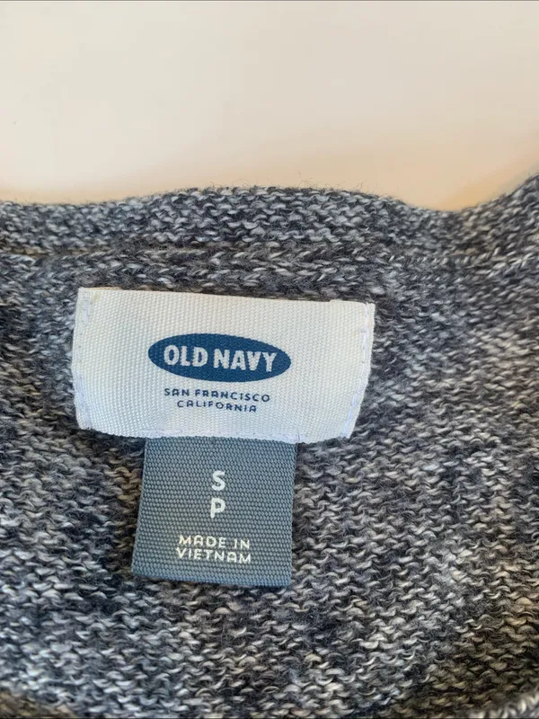 Old Navy Women’s Small Black and Gray Marled Long-Sleeve Pullover Tunic Sweater - Image 7