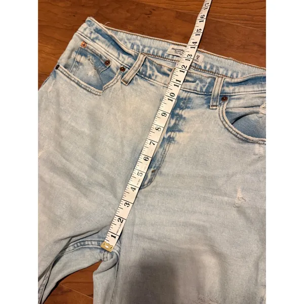 Abercrombie & Fitch Curve Love Ankle Straight Ultra High Rise Jeans 29 8S - Image 4