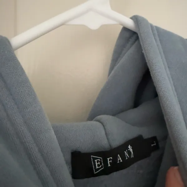 Blue Oversized Hoodie Size L - Image 2