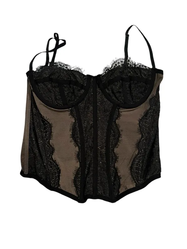 Urban Outfitters Out From Under Modern Love Corset Washed Black M - Image 8