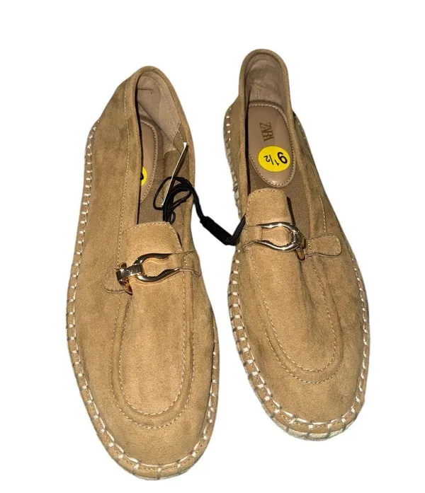 New Zara Espadrille Suede Ornament Loafer Slip On Eu 40 Us 9 - Image 6