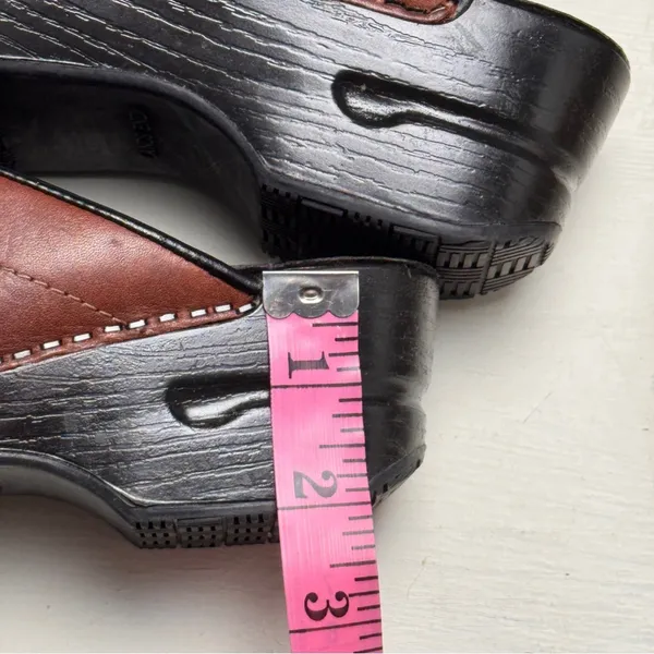 Lands’ End Brown Slip-On Clog Mules Shoes Sz 7 - Image 9