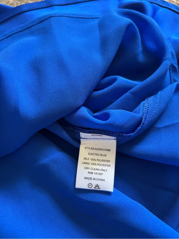 Astr the Label Inara Blue Satin Mini Dress Size Small - Image 10