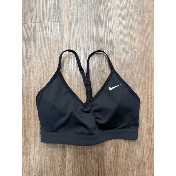 Nike Indy Light Support Sports Bra Black Adjustable‎ Straps Mesh Back Womens M - Image 2