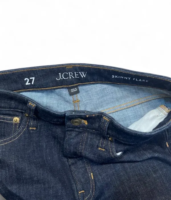 J.Crew Skinny Flare Jeans Mens 27 Dark Wash Denim #flare #menswear - Image 3