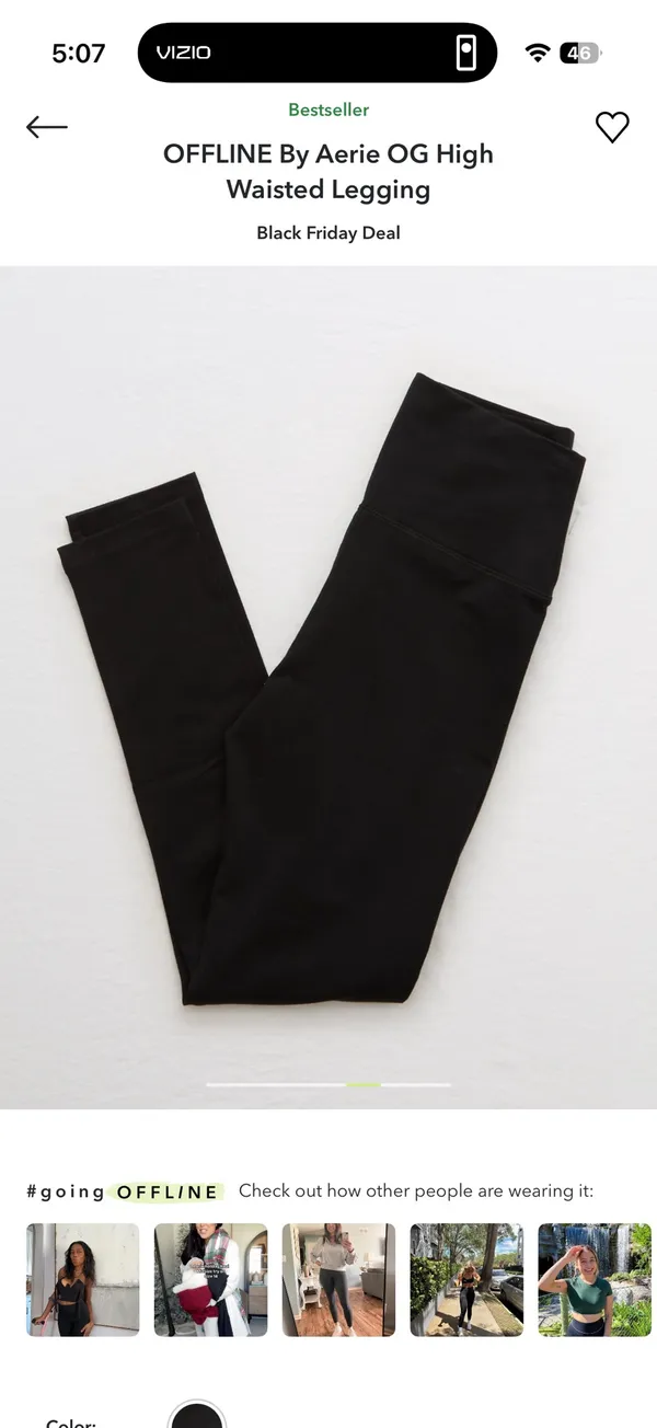 NWT Aerie OG High Waisted Legging - Image 3