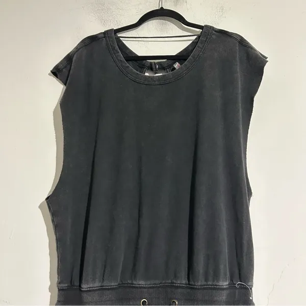 Free People Movement Throw and Go Onesie Jumpsuit Black Small Loungewear Casual - Image 7
