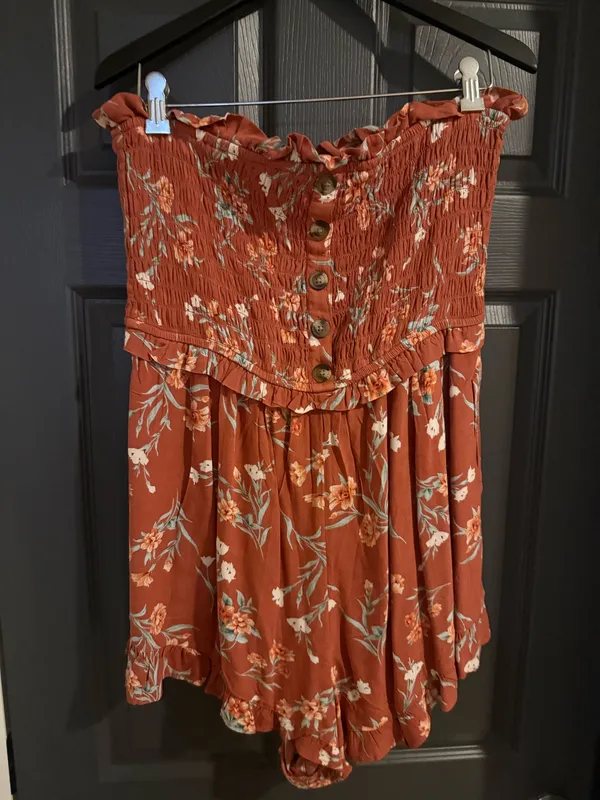 American Eagle Outfitters Romper Floral L - Image 2