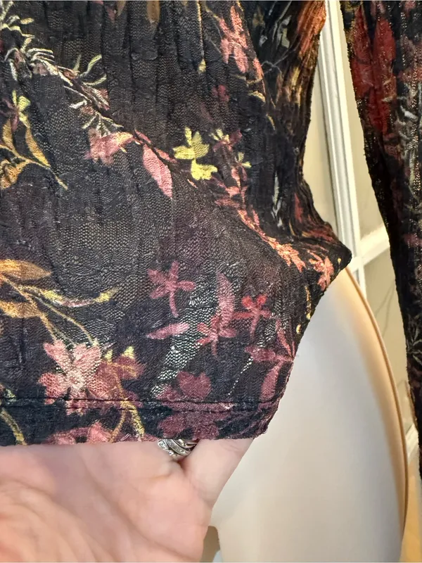 ✨Free People Cropped Floral Top XS✨ - Image 3