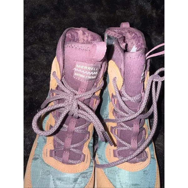 Merrell Women's Antora 3 Thermo Mid WP Size 9 J067960 Color Forest Hiking Boots - Image 3