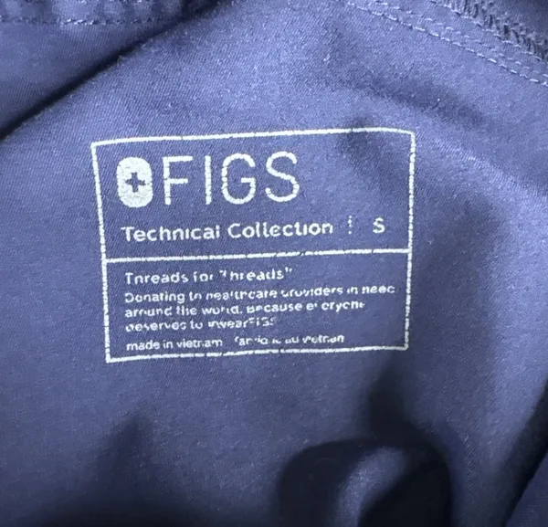 Navy FIGS Scrub Pants - Image 3