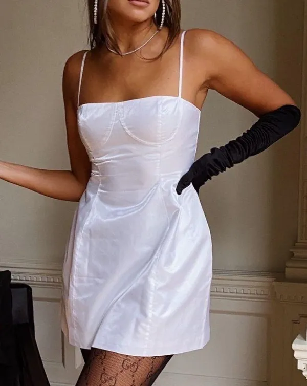 We Wore What Danielle Bernstein  spaghetti strap mini dress with pockets Size 2 - Image 2