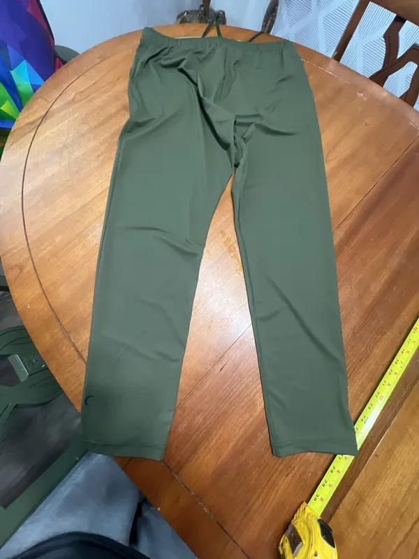 Zyia Active Women's Drawstring Athletic Performance Pants, Olive Green, Large - Image 5