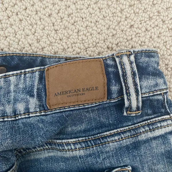 american eagle blue jean shorts - Image 3