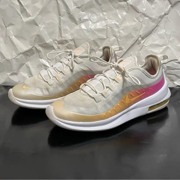 Nike Air Max Axis White / Pink Women's Running Shoes Size 8.5M - Image 3