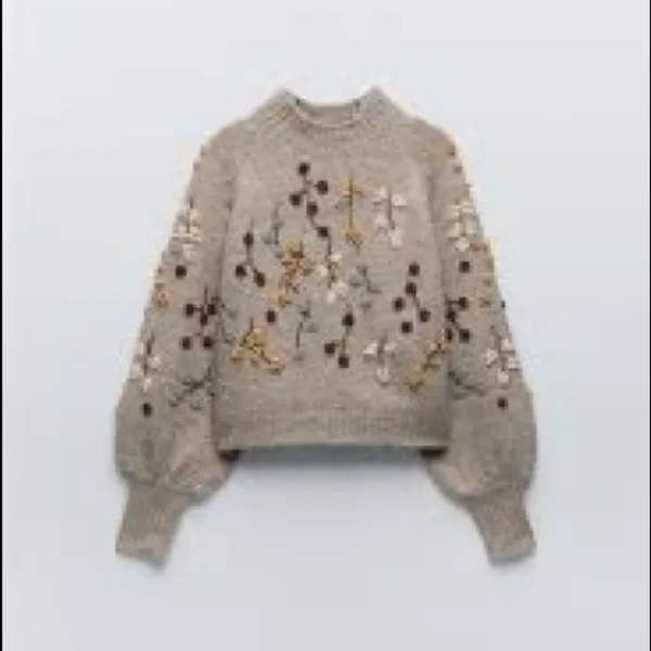 ZARA Special Edition  Beaded knit sweater - Image 2