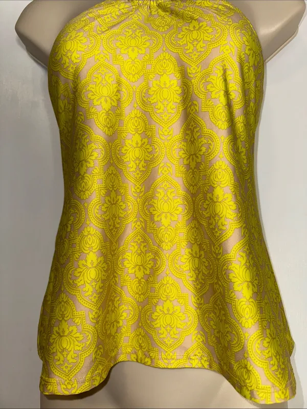 Antonio Melani Boho Print Tankini Swim Top w Halter Ties Women’s S Small - Image 3