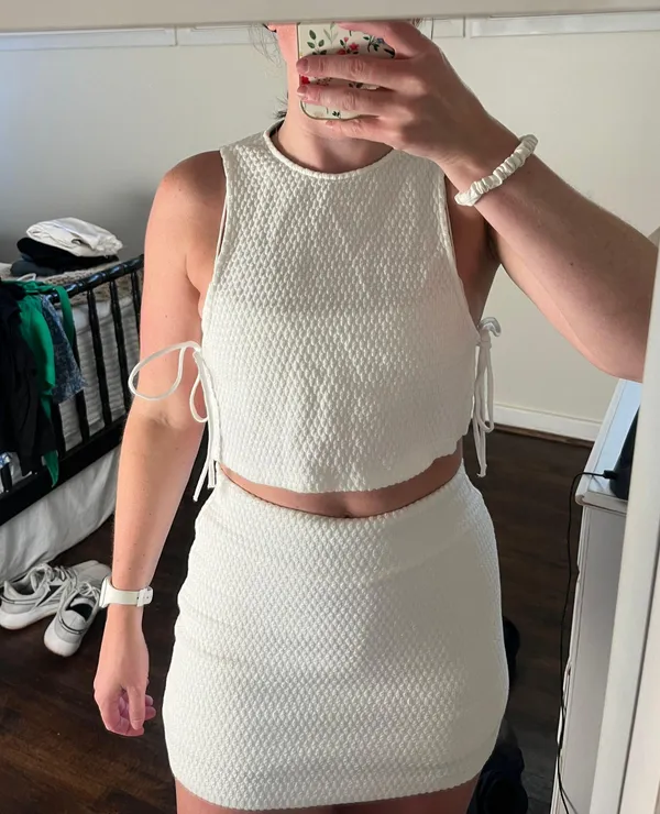 White Two Piece Set - Image 3