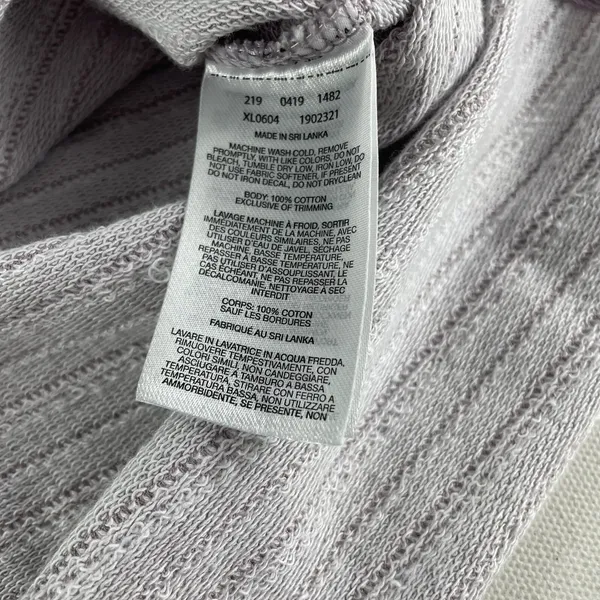 Columbia Top Shirt Women's XS 3/4 Sleeve Purple Textured Stripes Cotton‎ Ladies - Image 5