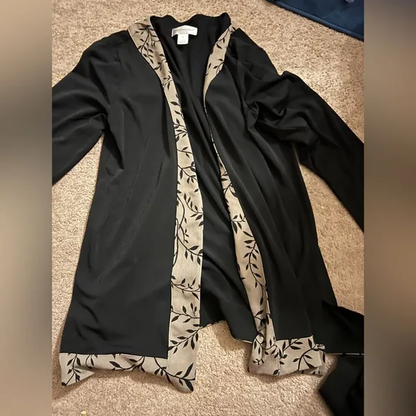 Christopher & banks medium black‎ cardigan - Image 3