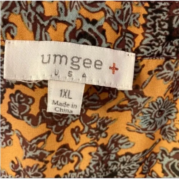 Umgee Plus Sheer Boho Sleeve Top 1X - Image 3