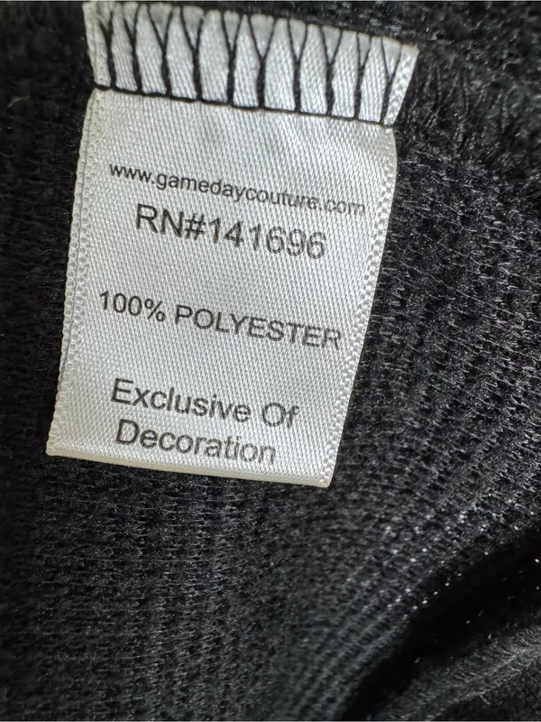 NEW Gameday Couture Purdue Boilermakers Chenille Pulliver Sweater Black Size XL - Image 6