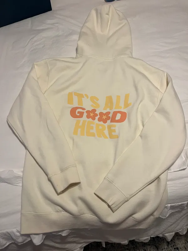 Sunkissed Coconut It's All Good Here Cream Sweatshirt - Image 3