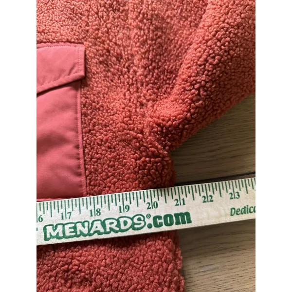 Old Navy Women Size Medium Sherpa Jacket Zip Pockets Polyester Fall Autumn Cozy - Image 5