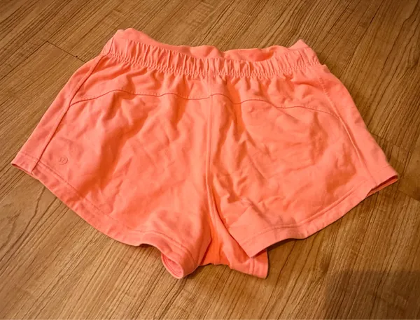 Lululemon Inner Glow Shorts 3” size 6 Sunny Coral - Image 2