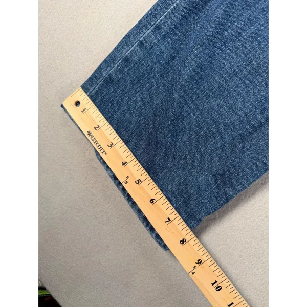 Levis Ribcage Straight Ankle Jeans Blue High Rise Button Fly Denim VTH - Image 3