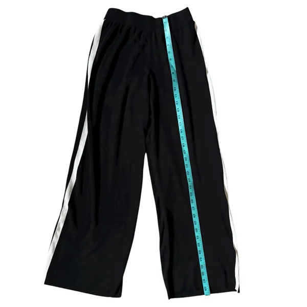 Petal and Pup Black Track Pants White Stripe Wide Leg Size Large Gorpcore Grunge - Image 4