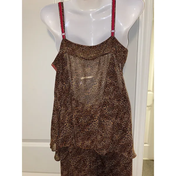 Victoria’s Secret lingerie vintage Y2K leopard print teddy & Bottoms EUC Sz L - Image 6