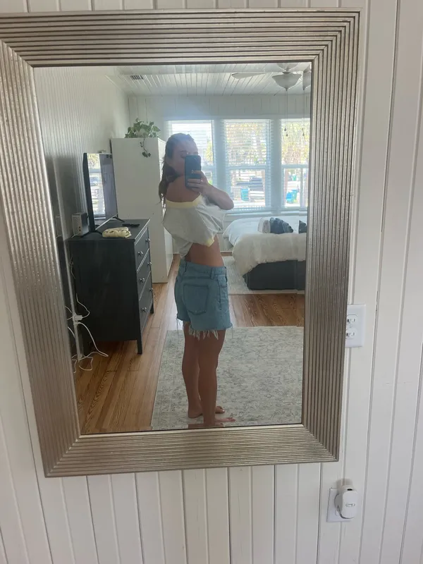 Aritzia denim shorts  - Image 5