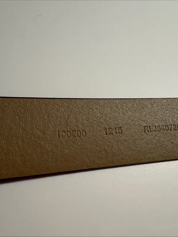 Relic Fossil women's "Starry Snowflake" embossed brown faux leather belt large - Image 4
