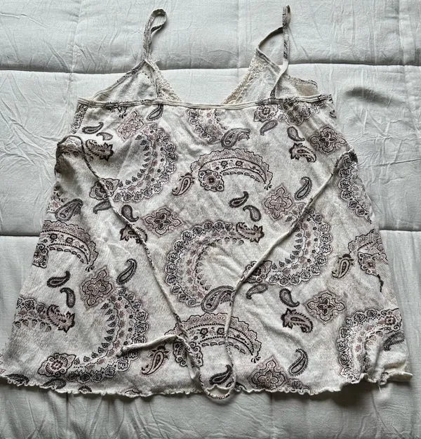 baby dolls style tank top White Size XL - Image 4
