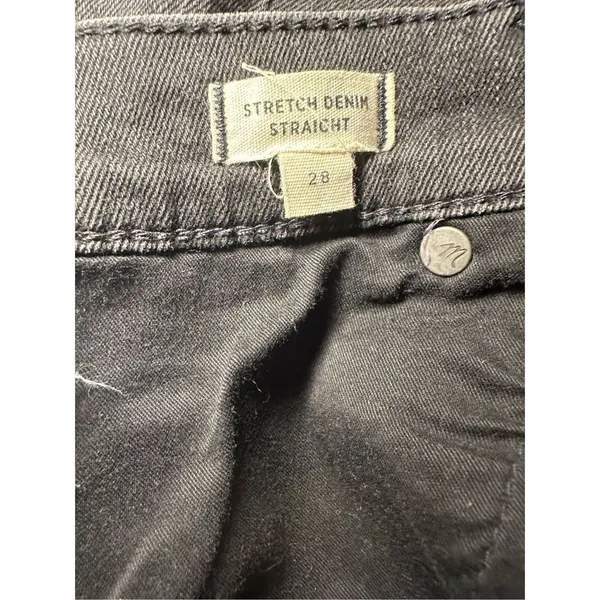 Madewell Stretch Denim Straight Mini Skirt in‎ Ashcraft Wash: Raw-Hemmed Edition - Image 4