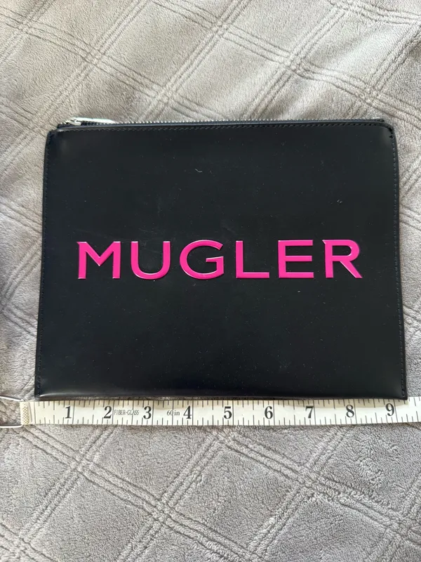 Mugler Parfumes pouch and scarf set Blue - Image 2