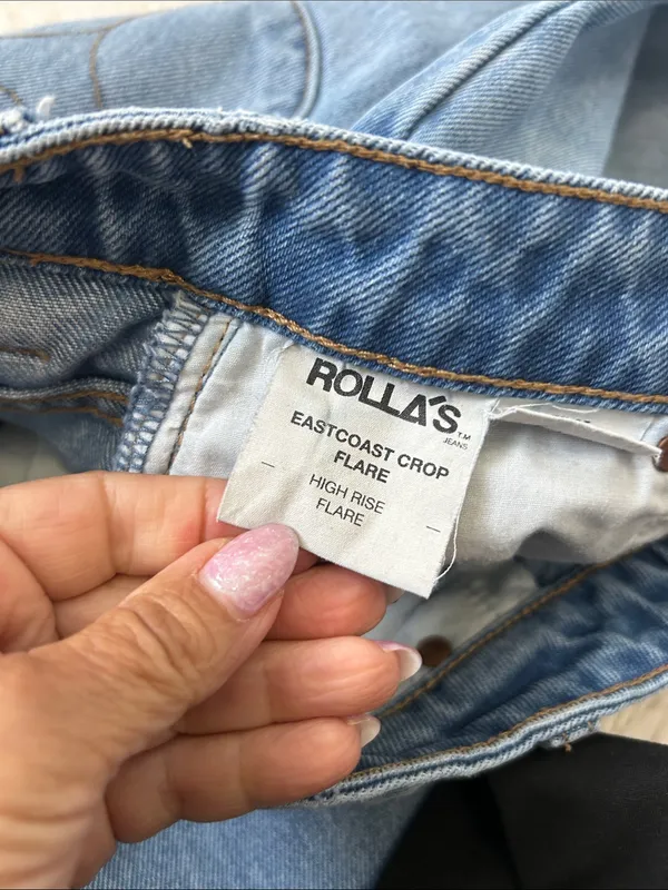 Rolla’s Eastcoast Crop High Rise Flare Jeans - Image 10