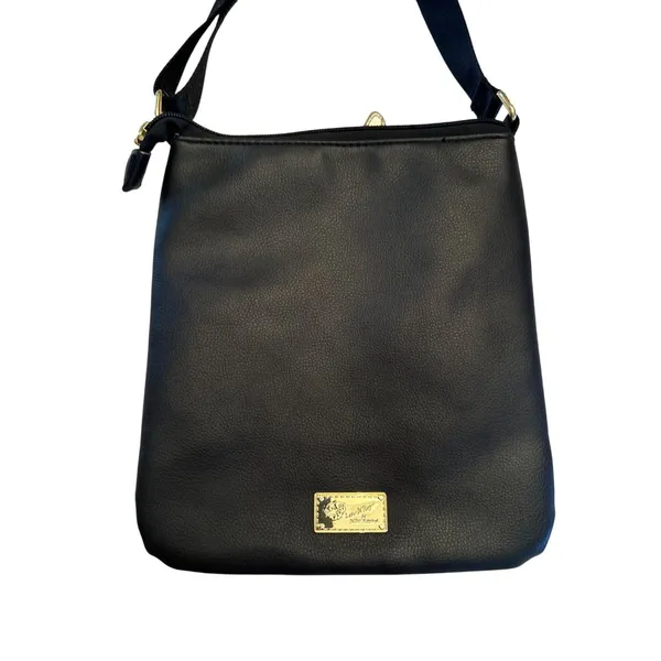 Betsey Johnson Womens Black Kitten Face Shoulder Bag 9.5"x8.5" SKU 6935 - Image 6