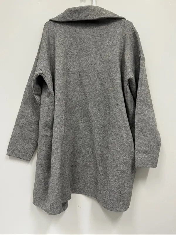 NWT Little Lies Minimalist Gray Open-Front Coatigan size M/L - Image 3
