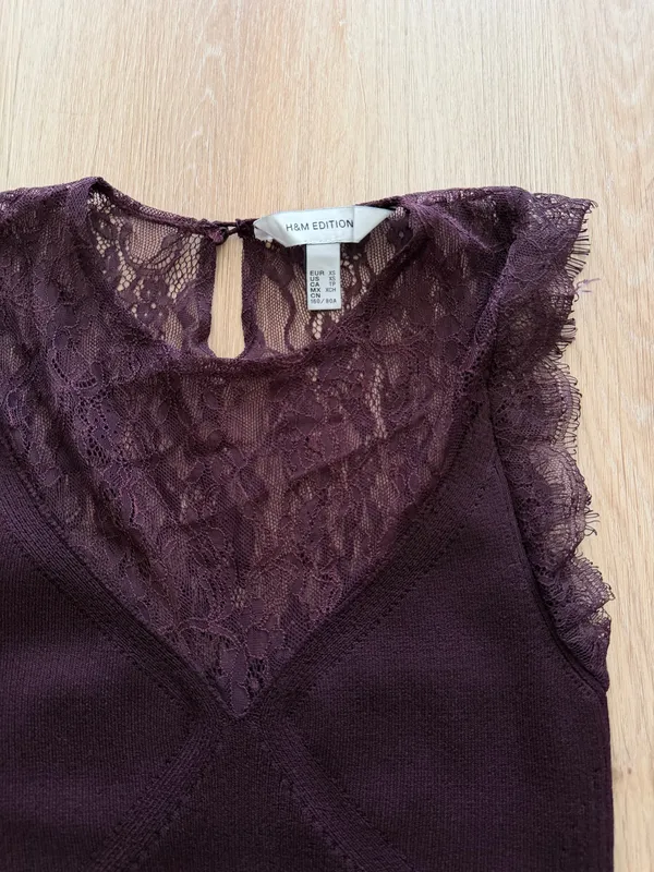 H&M Lace Top Tank - Image 3