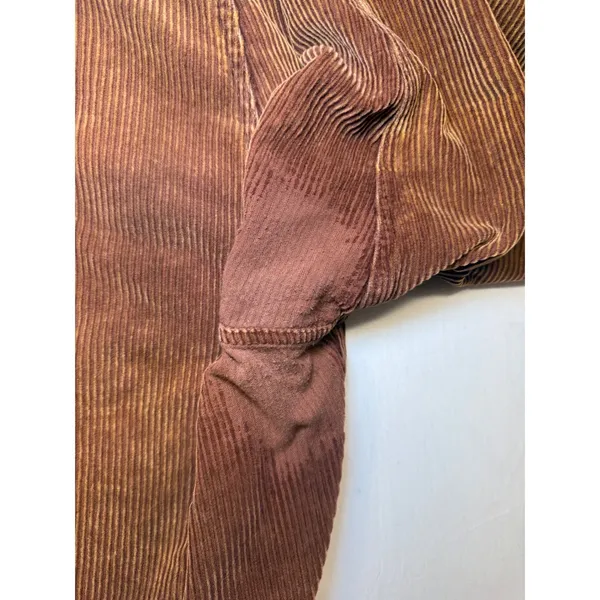 Teddy Fresh‎ Brown Pleated Corduroy Pants Straight Leg 100% Cotton 31 - Image 12