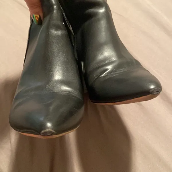 Circus by Sam Edelman Black Vegan Leather Booties - Image 8