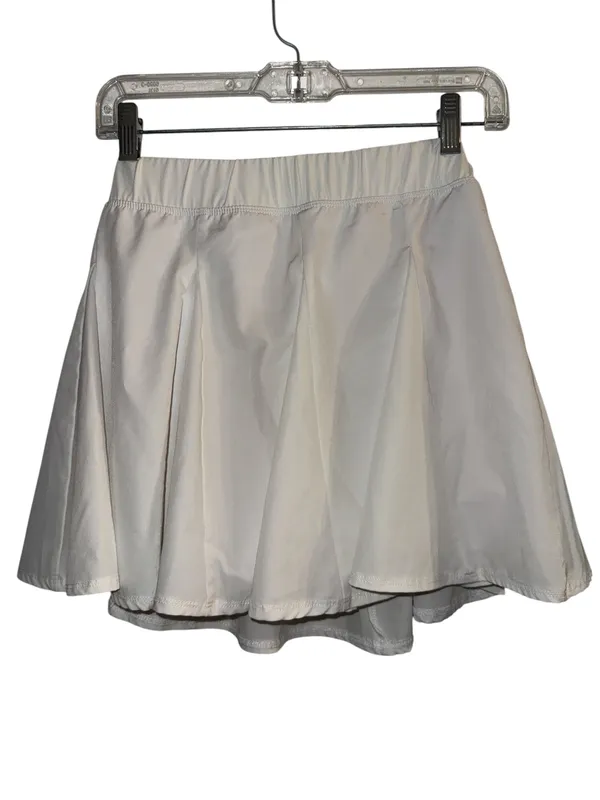 Year of Ours Women’s The Tennis Skort Athletic Skirt White Small Elastic Waist - Image 4