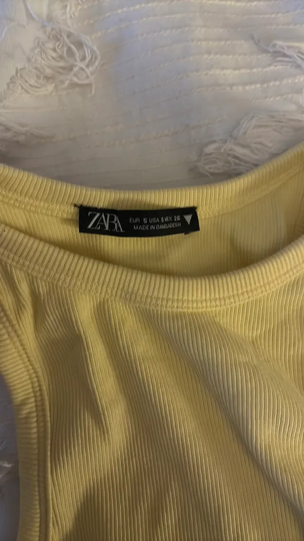 Yellow ZARA Tank Top - Image 2