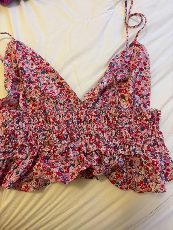 Floral tank top Pink Size XL - Image 2