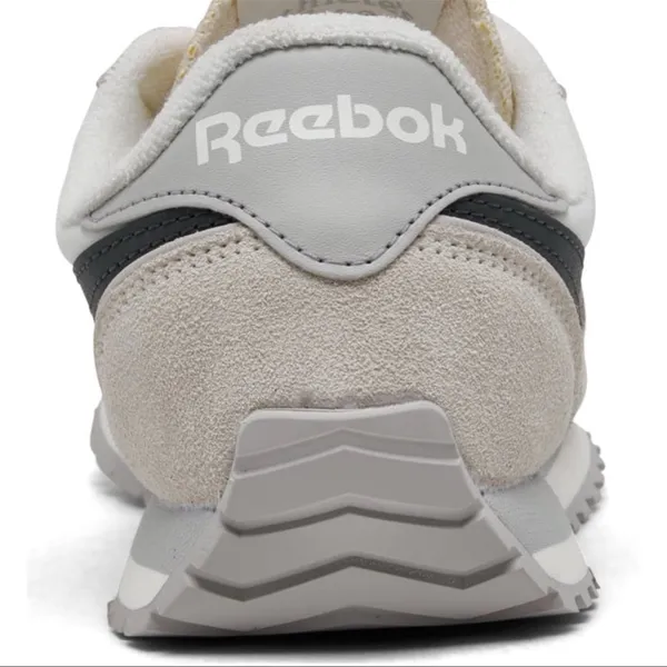 Reebok Classic Low-Top Sneaker in White, Light Gray & Black - Image 6